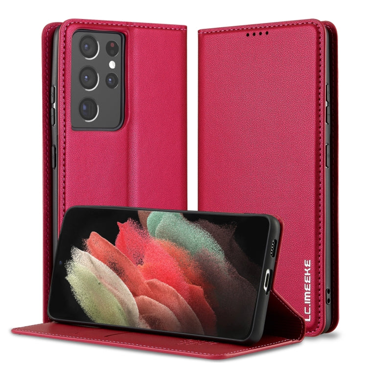 LC.IMEEKE L1 Series Frosted Fine Texture PU Phone Case, For Samsung Galaxy S21 5G, For Samsung Galaxy S21+ 5G, For Samsung Galaxy S21 Ultra 5G