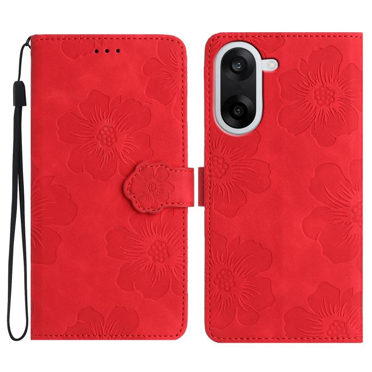 Flower Embossing Pattern Leather Phone Case, For OnePlus Ace 6, For OnePlus 15, For OnePlus Nord 5, For OnePlus Nord CE5