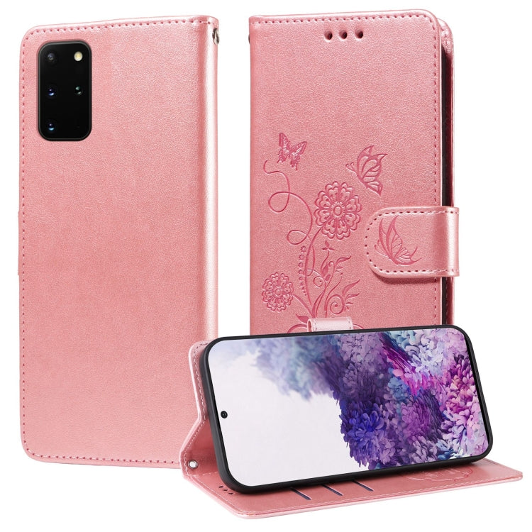 Embossed Butterfly Flowers Leather Phone Case, For Galaxy S21 Ultra 5G, For Galaxy S20 Ultra, For Galaxy S20, For Galaxy S20+