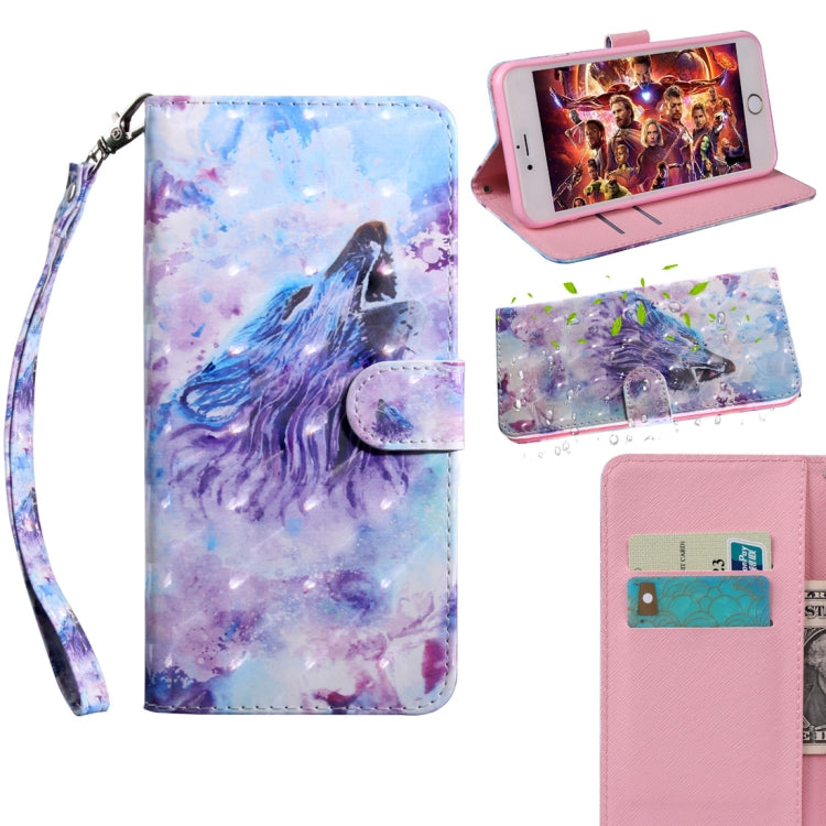 3D Painted Pattern Horizontal Flip TPU + PU Leather Case with Holder & Card Slots & Wallet & Lanyard, For Xiaomi Redmi 9A