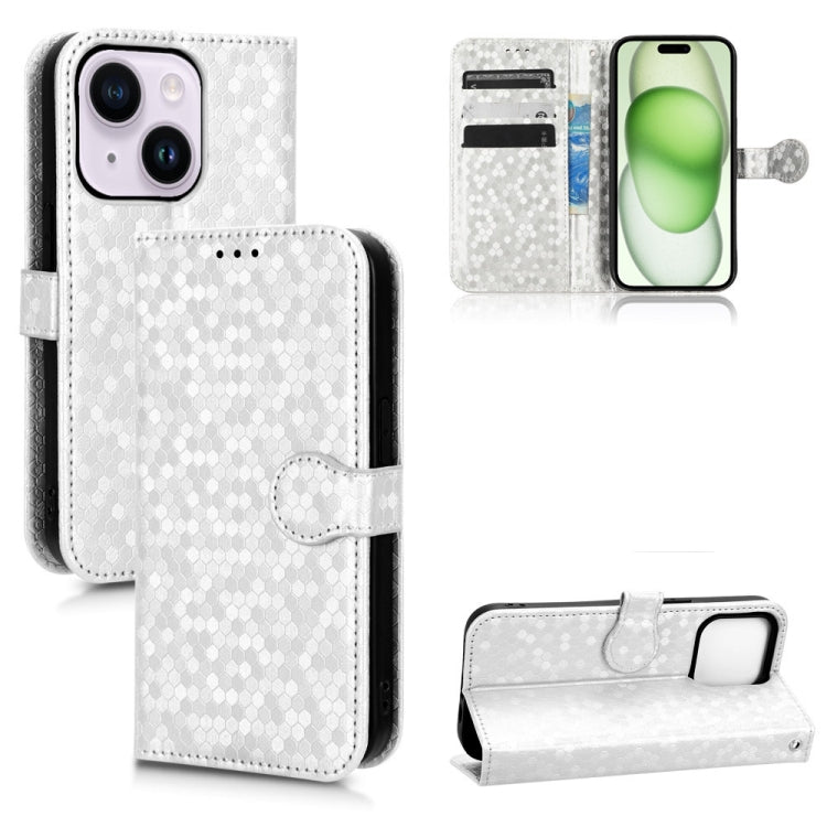 Honeycomb Dot Texture Leather Phone Case, For iPhone 16, For iPhone 15 Pro Max, For iPhone 15 Pro, For iPhone 15 Plus