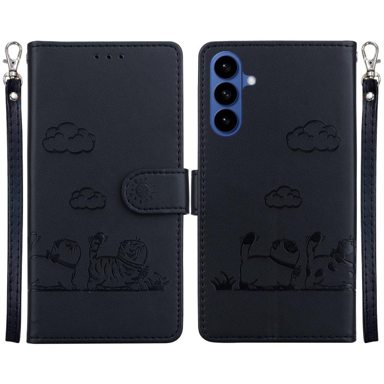 Cute Cats RFID Leather Phone Case, For Samsung Galaxy S26+ 5G, For Samsung Galaxy S26 Edge 5G, For Samsung Galaxy S26 Ultra 5G, For Samsung Galaxy S26 5G