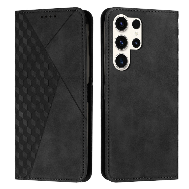 Diamond Splicing Skin Feel Magnetic Leather Phone Case, For Samsung Galaxy S25 Ultra 5G
