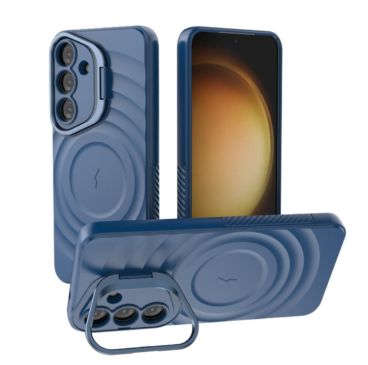 Lens Frame Bracket Corrugated MagSafe Phone Case, For Samsung Galaxy S26+ 5G, For Samsung Galaxy S26 Ultra 5G, For Samsung Galaxy S26 5G, For Samsung Galaxy S25 5G