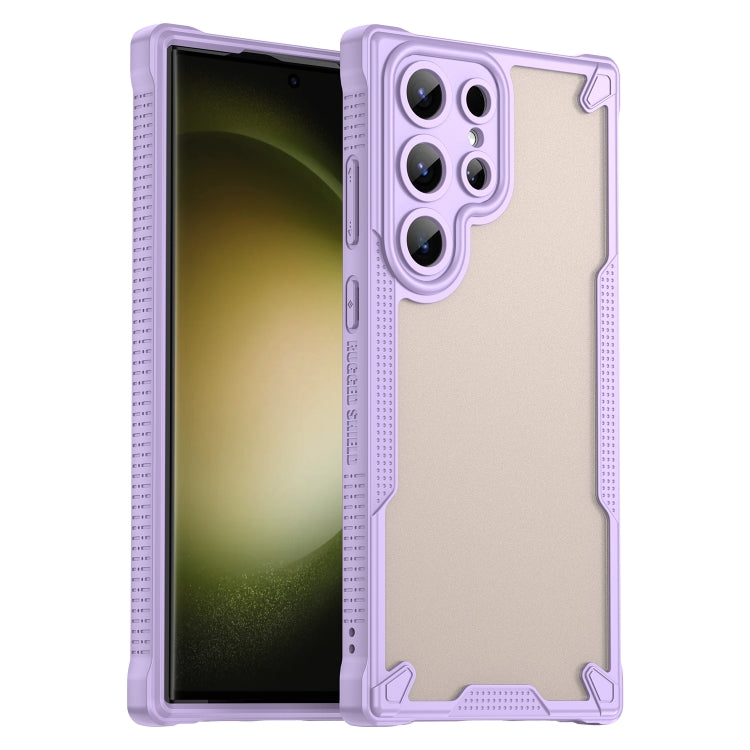 Armor Glaze PC Hybrid TPU Phone Case, For Samsung Galaxy S24 Ultra 5G, For Samsung Galaxy S24+ 5G, For Samsung Galaxy S24 5G, For Samsung Galaxy S23 Ultra 5G