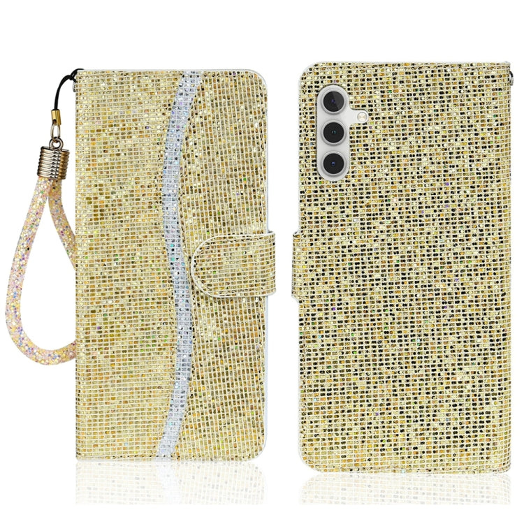 Glitter Powder Filp Leather Phone Case, For Samsung Galaxy S25 Ultra 5G, For Samsung Galaxy S24 FE 5G, For Samsung Galaxy S23 FE 5G
