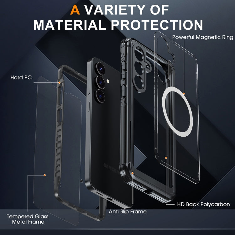 RedPepper Tempered Glass MagSafe Phone Case, For Galaxy S26 FE 5G, For Samsung Galaxy S25 FE 5G, For Samsung Galaxy S25 Edge 5G, For Samsung Galaxy S25 5G, For Samsung Galaxy S25+ 5G, For Samsung Galaxy S25 Ultra 5G