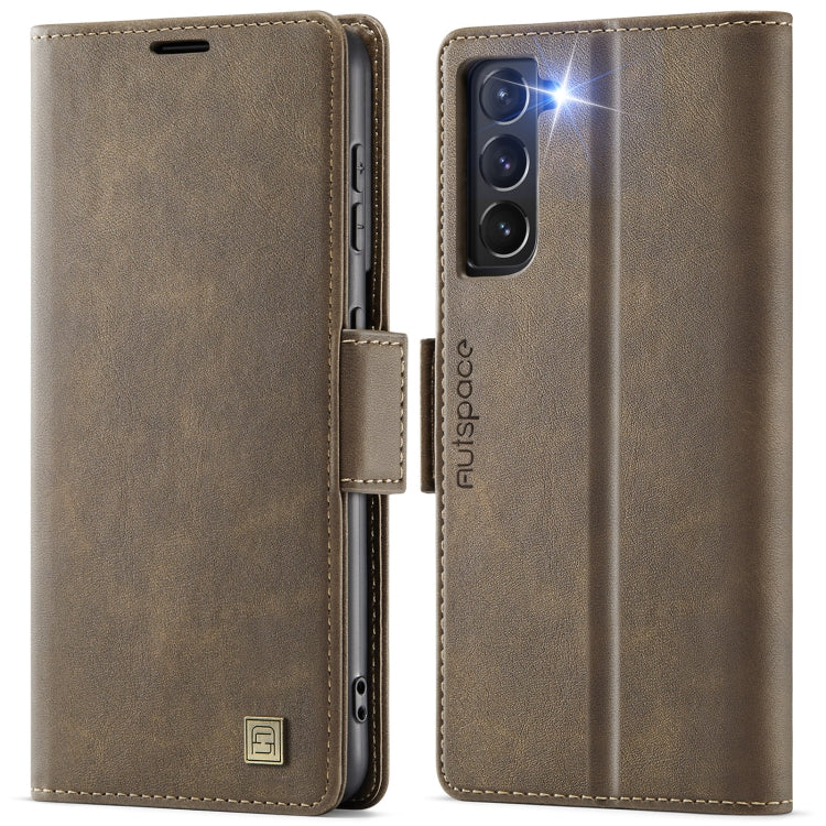 AutSpace A11 Side Buckle MagSafe Magnetic RFID Phone Leather Case, For Samsung Galaxy S23 FE 5G, For Samsung Galaxy S23 Ultra 5G, For Samsung Galaxy S23+ 5G, For Samsung Galaxy S23 5G, For Samsung Galaxy S22 Ultra 5G, For Samsung Galaxy S22+ 5G