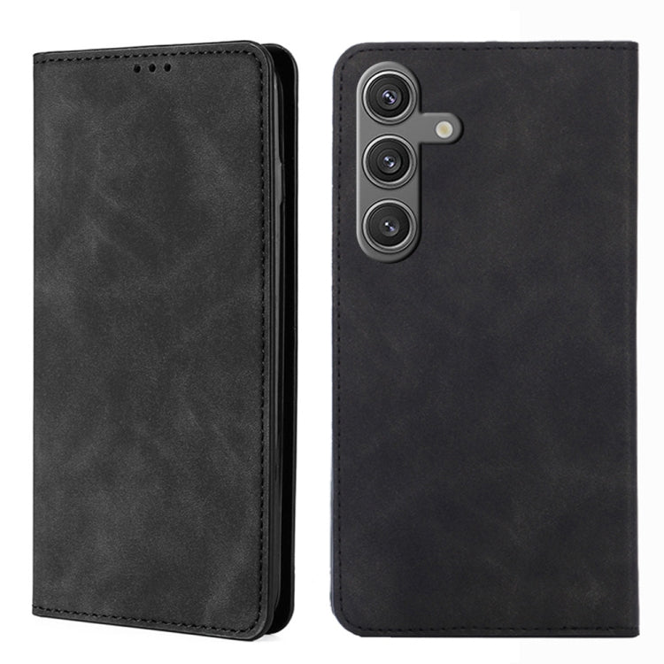 Skin Feel Magnetic Leather Phone Case, For Samsung Galaxy S26+ 5G, For Samsung Galaxy S26 Ultra 5G, For Samsung Galaxy S26 5G, For Samsung Galaxy S25 5G