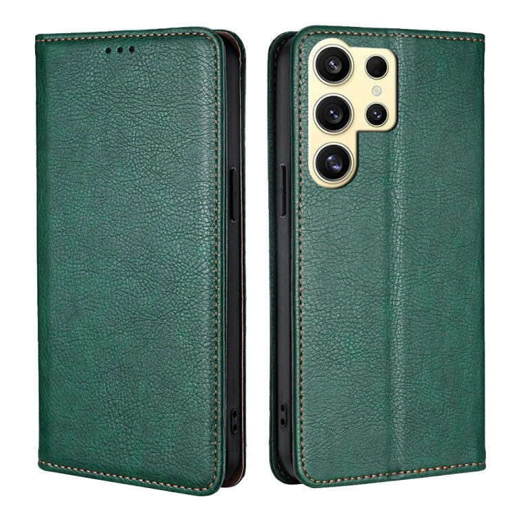 Gloss Oil Solid Color Magnetic Leather Phone Case, For Samsung Galaxy S25+ 5G, For Samsung Galaxy S25 Ultra 5G