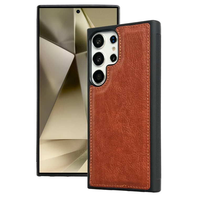 Cowhide Texture Back Cover Phone Case, For Samsung Galaxy S25 5G, For Samsung Galaxy S25+ 5G, For Samsung Galaxy S25 Ultra 5G