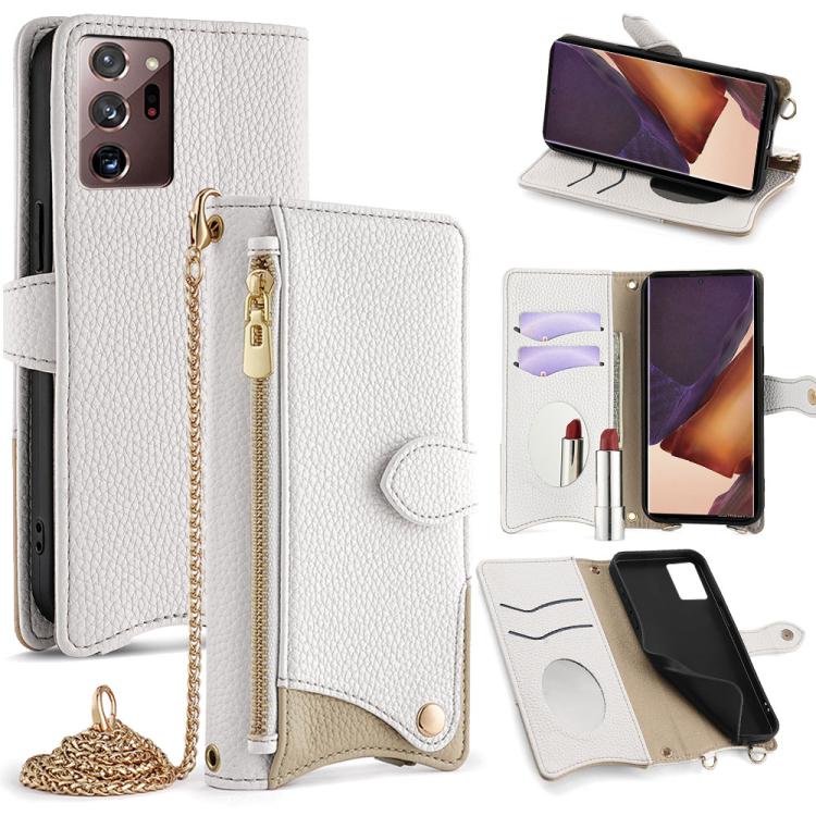 Crossbody Chain Fishtail Litchi Leather Phone Case, For Samsung Galaxy S21 5G, For Samsung Galaxy S21+ 5G, For Samsung Galaxy S21 Ultra 5G