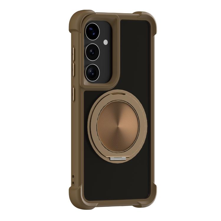 CD Texture 360 Degree Rotating Holder MagSafe Phone Case, For Samsung Galaxy S26+ 5G, For Samsung Galaxy S26 Ultra 5G, For Samsung Galaxy S26 5G, For Samsung Galaxy S25 5G
