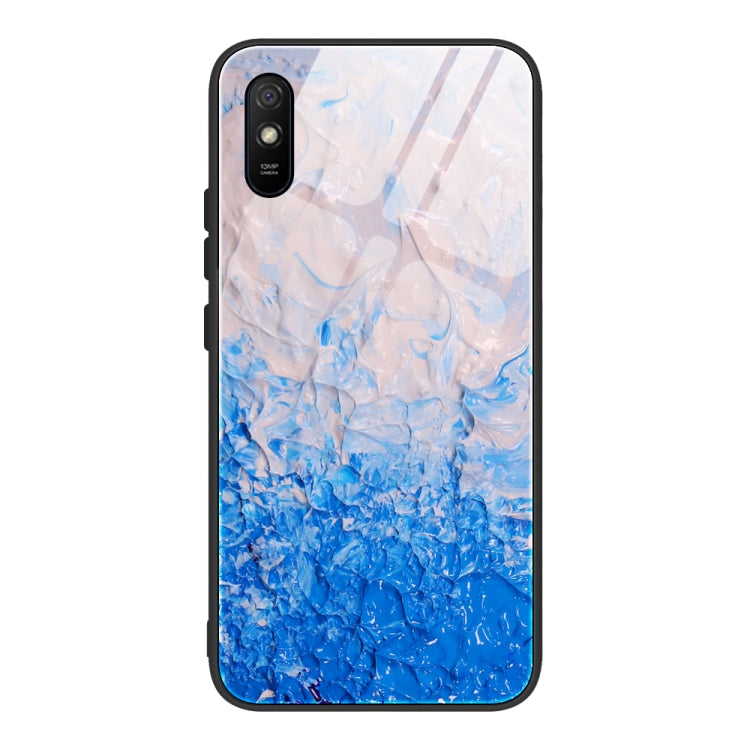 Marble Pattern Glass Protective Case, For Xiaomi Mi Note 10, For Xiaomi Mi CC9 / A3 Lite, For Xiaomi Redmi 9A