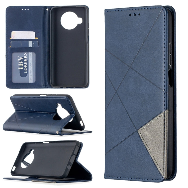 Rhombus Texture Horizontal Flip Magnetic Leather Case with Holder & Card Slots, For Nokia 2.4, For Nokia 3.4, For Xiaomi Mi 10T / 10 Pro 5G, For Xiaomi Mi 10T Lite 5G