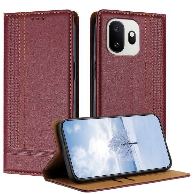 Stitching Design Scratch-Resistant Vegan Leather Phone Case, For OnePlus Ace 6 Ultra, For OnePlus Nord 6 5G, For OnePlus 15T