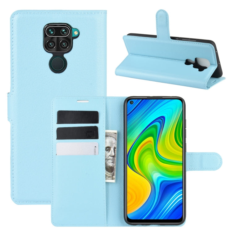 For Xiaomi Redmi Note 9/10X 4G Litchi Texture Horizontal Flip Protective Case with Holder & Card Slots & Wallet, For Redmi Note 10X 4G