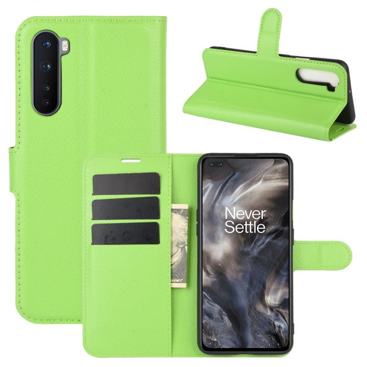 For OnePlus Nord Litchi Texture Horizontal Flip Protective Case with Holder & Card Slots & Wallet, For OnePlus Nord