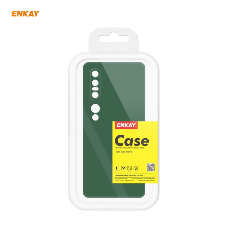 For Xiaomi Mi 10 Pro 5G Hat-Prince ENKAY ENK-PC076 Liquid Silicone Straight Edge Shockproof Protective Case, For Xiaomi Mi 10 Pro 5G