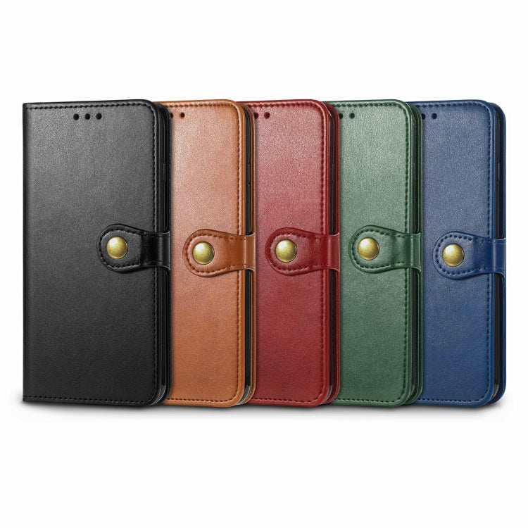 Solid Color Leather Buckle Phone Case, For OPPO A16K, For OPPO Reno7 5G