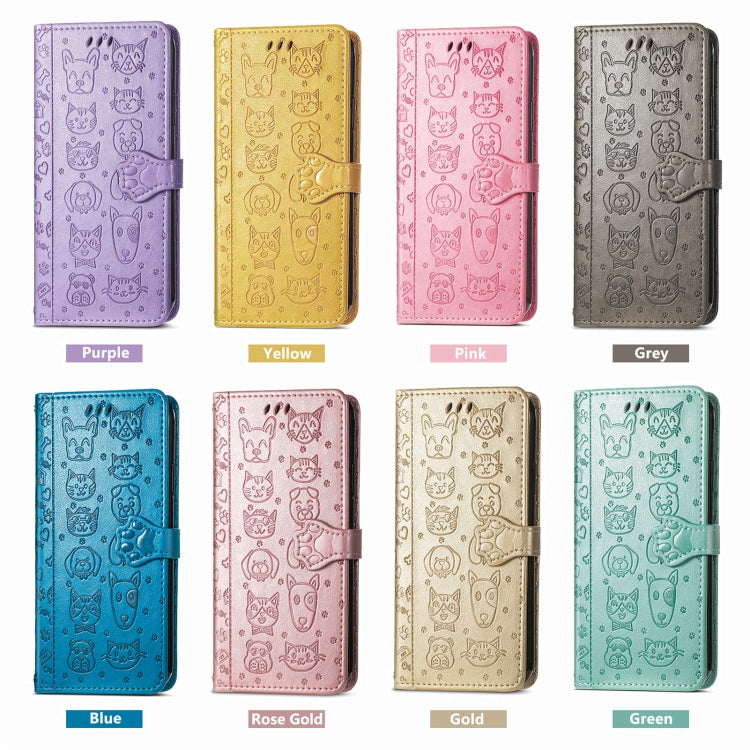 Cat and Dog Embossed Leather Phone Case, For OnePlus Nord CE 3 Lite, For OPPO Find X6 Pro, For OPPO Find X6, For Nokia C32
