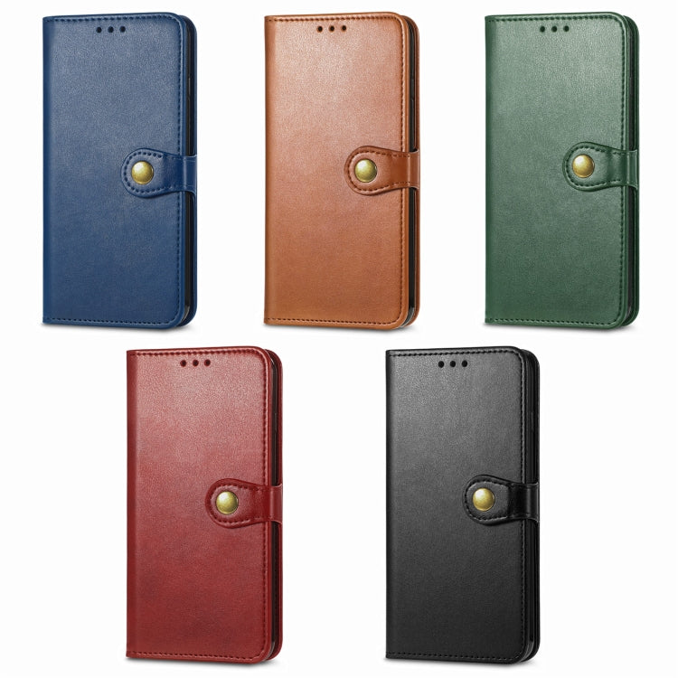 Retro Solid Color Buckle Leather Phone Case, For Galaxy S24 Ultra 5G, For Galaxy S24+ 5G, For Galaxy S24 5G, For Galaxy A15