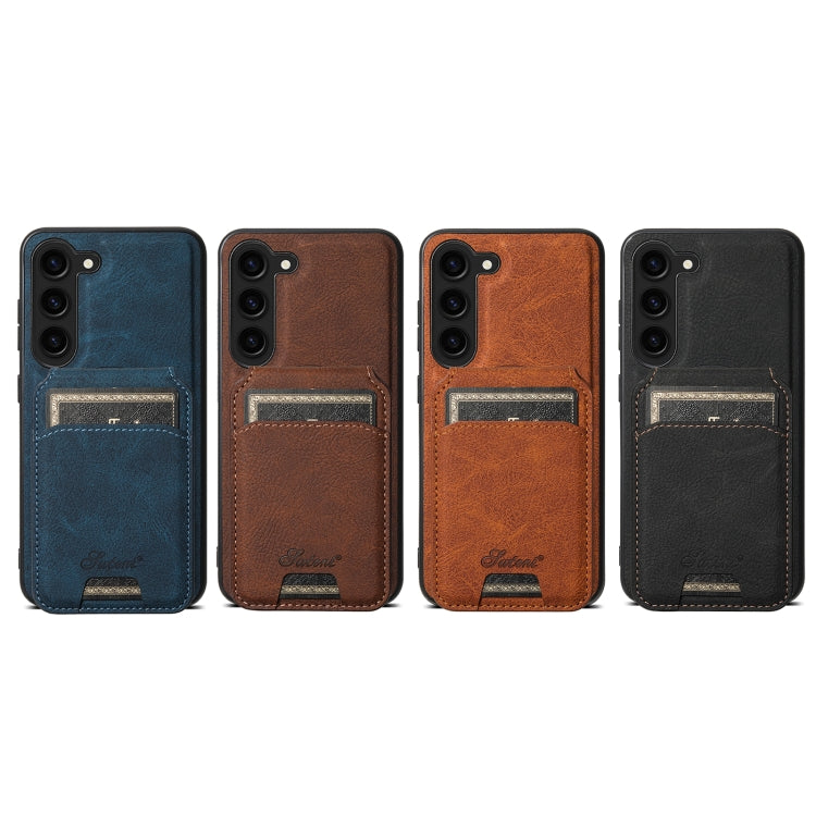 Suteni H16 Litchi Texture Leather Detachable Wallet Back Phone Case, For Samsung Galaxy S26+ 5G, For Samsung Galaxy S26 Ultra 5G, For Samsung Galaxy S25 5G, For Samsung Galaxy S25+ 5G, For Samsung Galaxy S25 Ultra 5G, For Samsung Galaxy S24 Ultra 5G