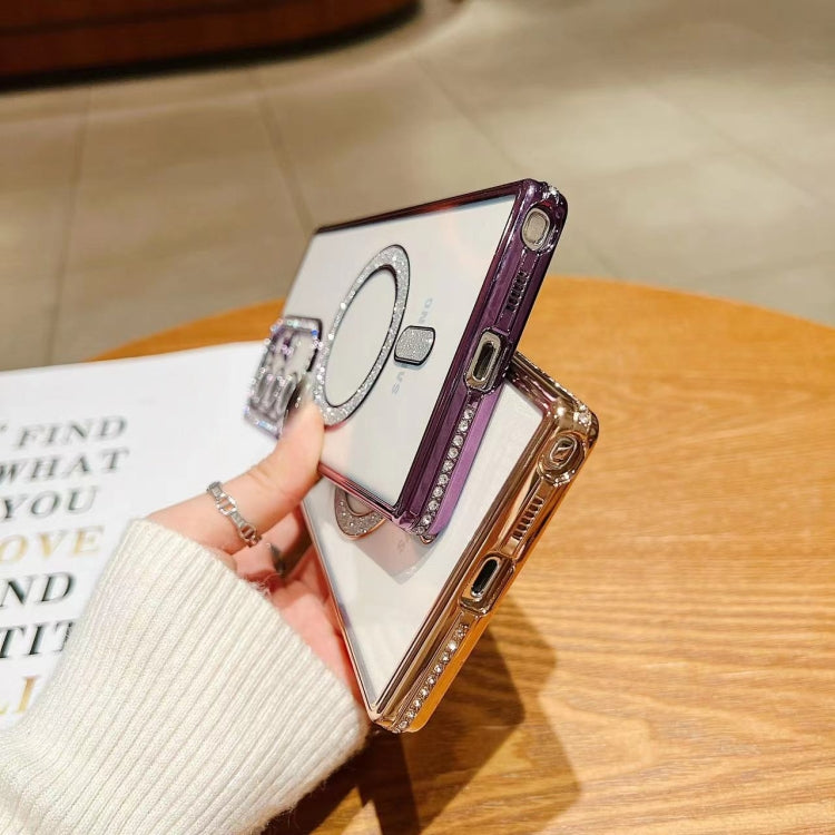 Diamond Gradient Plated MagSafe TPU Phone Case, For Samsung Galaxy S24 Ultra 5G, For Samsung Galaxy S24+ 5G, For Samsung Galaxy S24 5G, For Samsung Galaxy S23 Ultra 5G