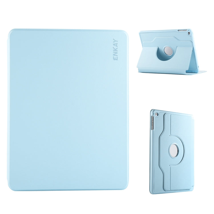 ENKAY 360 Rotation TPU Leather Smart Tablet Case with Pen Slot, For iPad Pro 11 2022 / 2021 / 2020, For iPad Air 10.5 / Pro 10.5 / 10.2, For iPad Air / Air 2 / 9.7 2017 / 2018