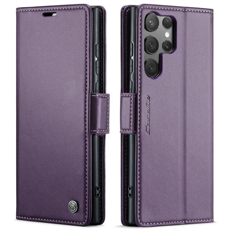 CaseMe 023 Butterfly Buckle Litchi Texture RFID Anti-theft Leather Phone Case, For Samsung Galaxy A36, For Samsung Galaxy S25 5G, For Samsung Galaxy S25+ 5G, For Samsung Galaxy S25 Ultra 5G
