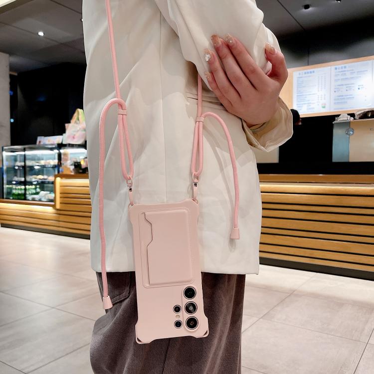 Liquid TPU Card Bag Four Corner Shockproof Phone Case, For Samsung Galaxy A14 5G, For Samsung Galaxy A53 5G, For Samsung Galaxy S22 Ultra 5G