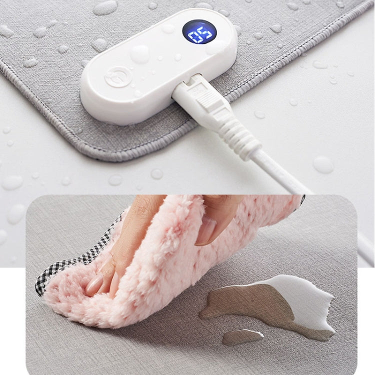 150W 80x33cm Heated Mouse Pad Digital Display Adjustable Hand Warmer Desk Pad, 110V US Plug Gray, 110V US Plug Black, 220V EU Plug Black, 220V EU Plug Gray