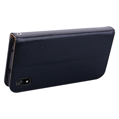 Business Style Oil Wax Texture Horizontal Flip Leather Case for Xiaomi Redmi 7A, with Holder & Card Slots & Wallet, For Xiaomi Redmi 7A