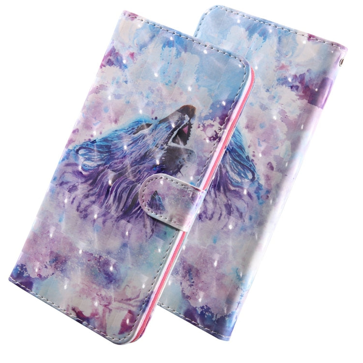 3D Coloured Drawing Pattern Horizontal Flip Leather Case with Holder & Card Slots & Wallet & Lanyard, for LG K50 / Q60, for Huawei Honor 20 Lite
