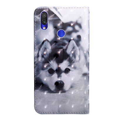 3D Painting Pattern Coloured Drawing Horizontal Flip TPU + PU Leather Case with Holder & Card Slots & Wallet, For Xiaomi Redmi Note 7 Pro