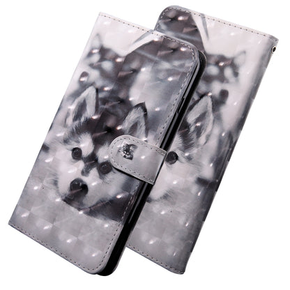 3D Painting Pattern Coloured Drawing Horizontal Flip TPU + PU Leather Case with Holder & Card Slots & Wallet, For Galaxy J8 2018, For Galaxy S10