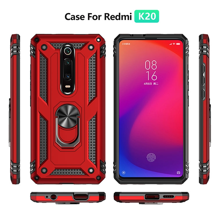 Armor Shockproof TPU + PC Protective Case with 360 Degree Rotation Holder for, For Huawei Mate 20 Pro, For Xiaomi Redmi K20