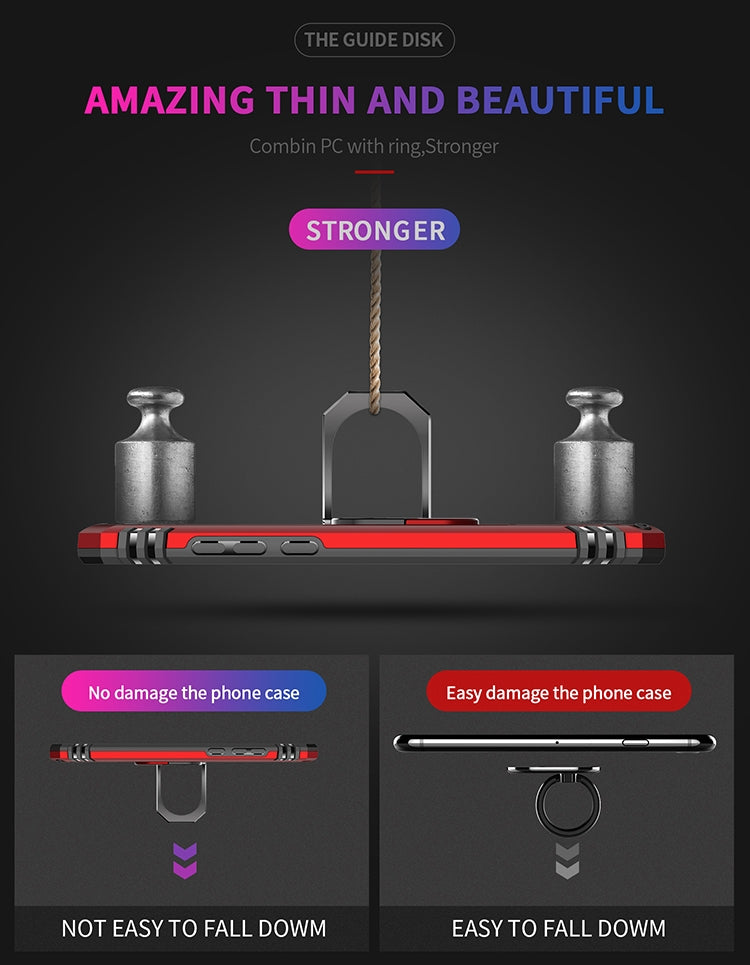 Armor Shockproof TPU + PC Protective Case with 360 Degree Rotation Holder for, For Huawei Mate 20 Pro, For Xiaomi Redmi K20