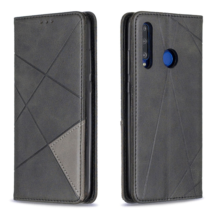 Rhombus Texture Horizontal Flip Magnetic Leather Case with Holder & Card Slots & Wallet, For Huawei P Smart Z / Y9 Prime (2019), For Huawei P Smart 2019 / Honor 10 Lite, For Huawei P Smart+ 2019 / Honor 10i (Honor 20 lite), For Huawei P Smart (Enjoy 7S...