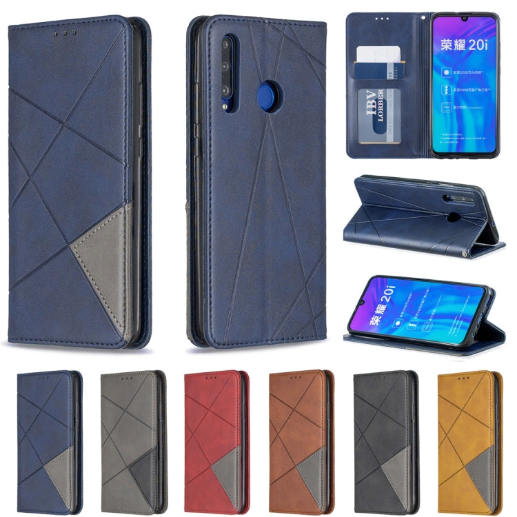 Rhombus Texture Horizontal Flip Magnetic Leather Case with Holder & Card Slots & Wallet, For Huawei P Smart Z / Y9 Prime (2019), For Huawei P Smart 2019 / Honor 10 Lite, For Huawei P Smart+ 2019 / Honor 10i (Honor 20 lite), For Huawei P Smart (Enjoy 7S...