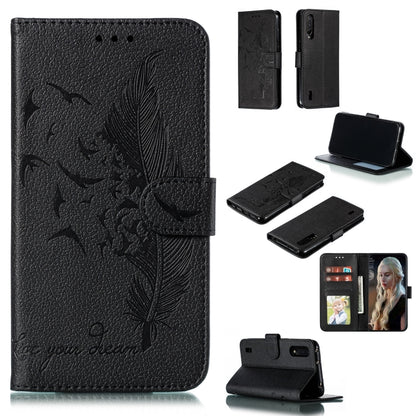 Feather Pattern Litchi Texture Horizontal Flip Leather Case with Wallet & Holder & Card Slots, For Xiaomi Mi 9, For Xiaomi Mi 9 SE, For Xiaomi Mi CC9, For Xiaomi Mi CC9e