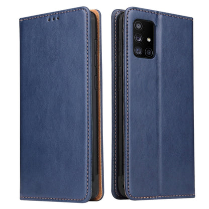 Fierre Shann PU Genuine Leather Texture Horizontal Flip Leather Case with Holder & Card Slots & Wallet, For Samsung Galaxy A21s, For Samsung Galaxy A31, For Samsung Galaxy A51 5G, For Samsung Galaxy A71 5G, For Samsung Galaxy M11                       ...