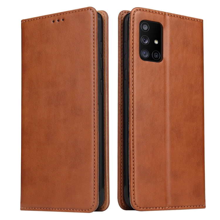 Fierre Shann PU Genuine Leather Texture Horizontal Flip Leather Case with Holder & Card Slots & Wallet, For Samsung Galaxy A21s, For Samsung Galaxy A31, For Samsung Galaxy A51 5G, For Samsung Galaxy A71 5G, For Samsung Galaxy M11                       ...