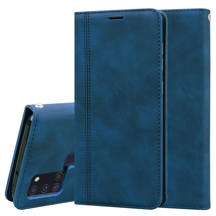 Frosted Business Magnetic Horizontal Flip PU Leather Case with Holder & Card Slot & Lanyard, For Huawei Y6p (2020), For Samsung Galaxy A21s, For Samsung Galaxy M51, For Samsung Galaxy S20 FE 5G
