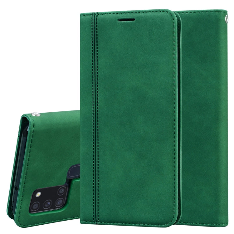 Frosted Business Magnetic Horizontal Flip PU Leather Case with Holder & Card Slot & Lanyard, For Huawei Y6p (2020), For Samsung Galaxy A21s, For Samsung Galaxy M51, For Samsung Galaxy S20 FE 5G