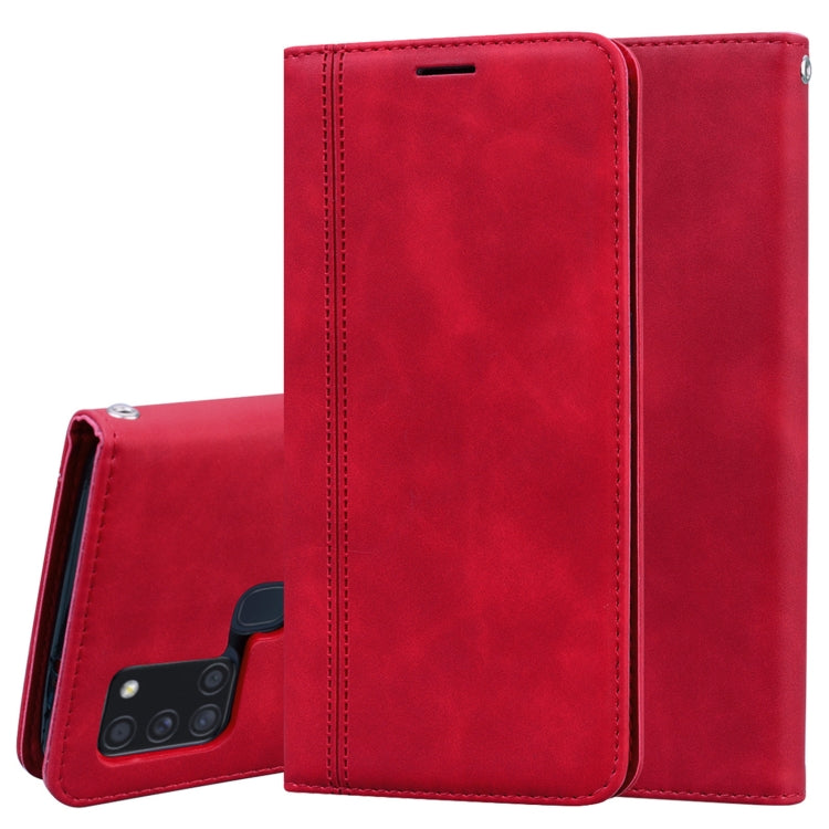 Frosted Business Magnetic Horizontal Flip PU Leather Case with Holder & Card Slot & Lanyard, For Huawei Y6p (2020), For Samsung Galaxy A21s, For Samsung Galaxy M51, For Samsung Galaxy S20 FE 5G