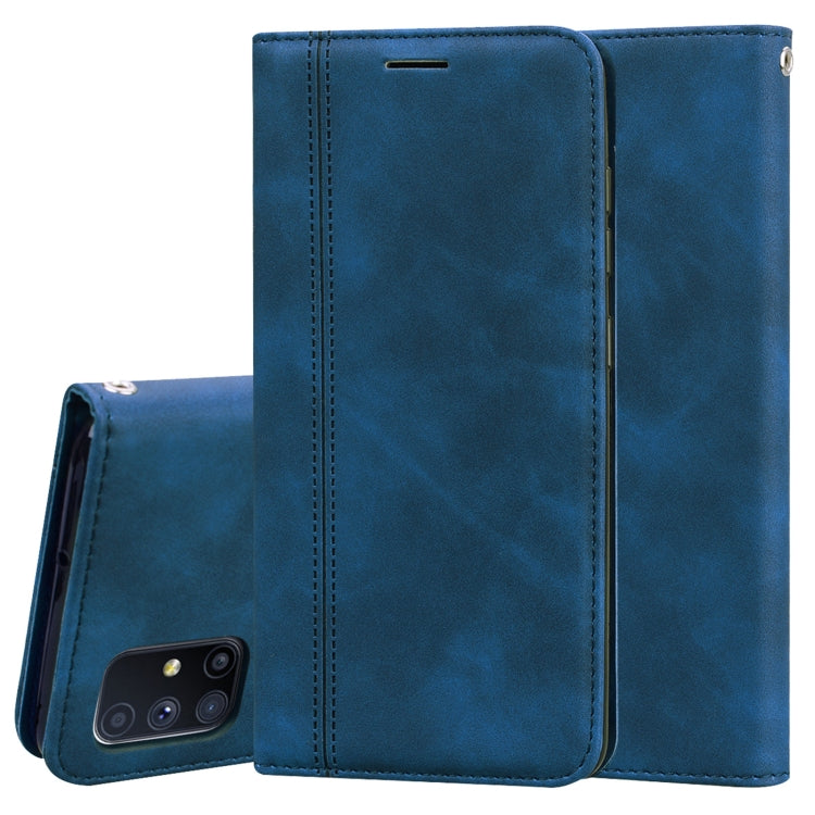 Frosted Business Magnetic Horizontal Flip PU Leather Case with Holder & Card Slot & Lanyard, For Huawei Y6p (2020), For Samsung Galaxy A21s, For Samsung Galaxy M51, For Samsung Galaxy S20 FE 5G