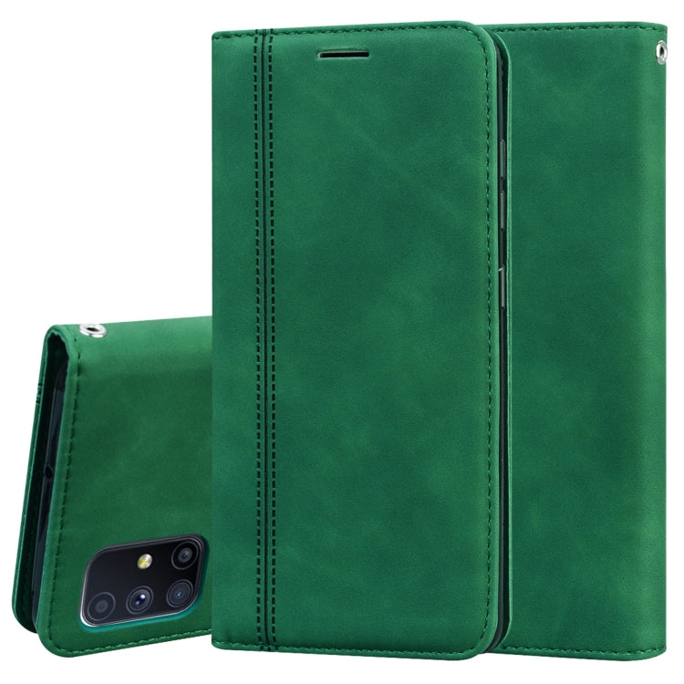 Frosted Business Magnetic Horizontal Flip PU Leather Case with Holder & Card Slot & Lanyard, For Huawei Y6p (2020), For Samsung Galaxy A21s, For Samsung Galaxy M51, For Samsung Galaxy S20 FE 5G