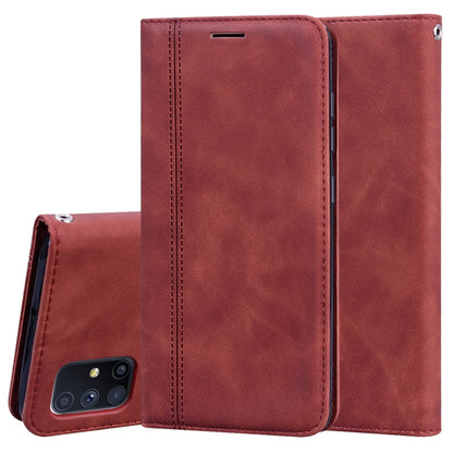 Frosted Business Magnetic Horizontal Flip PU Leather Case with Holder & Card Slot & Lanyard, For Huawei Y6p (2020), For Samsung Galaxy A21s, For Samsung Galaxy M51, For Samsung Galaxy S20 FE 5G