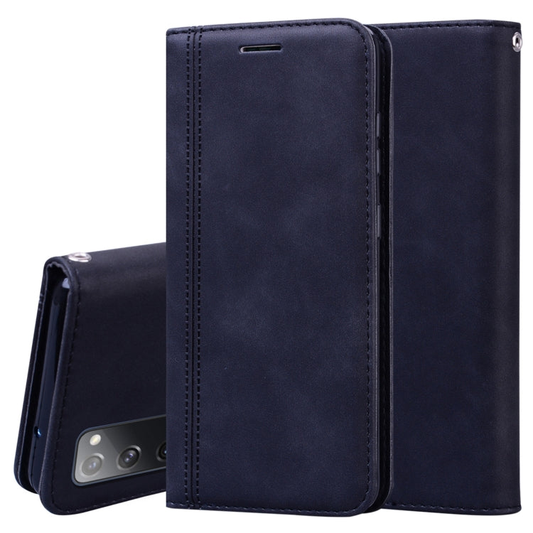 Frosted Business Magnetic Horizontal Flip PU Leather Case with Holder & Card Slot & Lanyard, For Huawei Y6p (2020), For Samsung Galaxy A21s, For Samsung Galaxy M51, For Samsung Galaxy S20 FE 5G